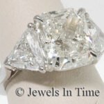 Radiant Cut Diamond 4.04CT Platinum Ring  EGL 4.75