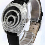 Chopard Happy Spirit 18K WG Black Dial w/ Diamond Ladies 32mm Watch 20/7061-20