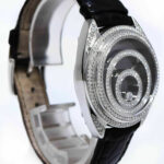 Chopard Happy Spirit 18K WG Black Dial w/ Diamond Ladies 32mm Watch 20/7061-20