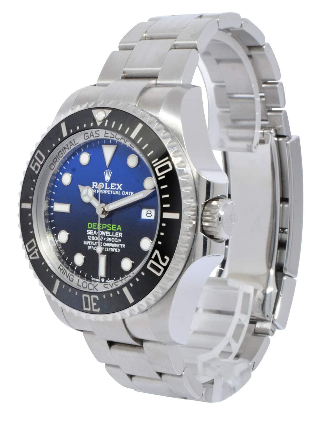 Rolex Cameron Deepsea Sea-Dweller D-Blue Steel/Ceramic 44mm Watch B/P '21 126660