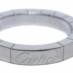 Cartier 18K White Gold Lanieres Ring Size 48