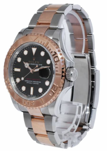 NOS Rolex Yacht-Master 40 18k Rose Gold/Steel Black Dial Watch B/P '21 126621
