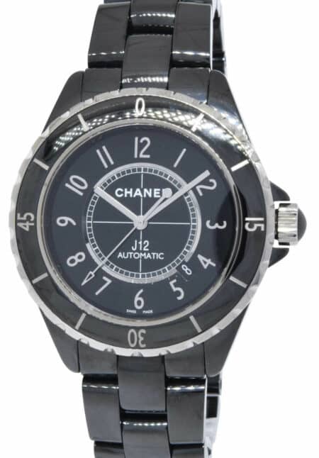 NOS Chanel J12 Black Ceramic & Steel 42mm Automatic Midsize Watch B/B H2980