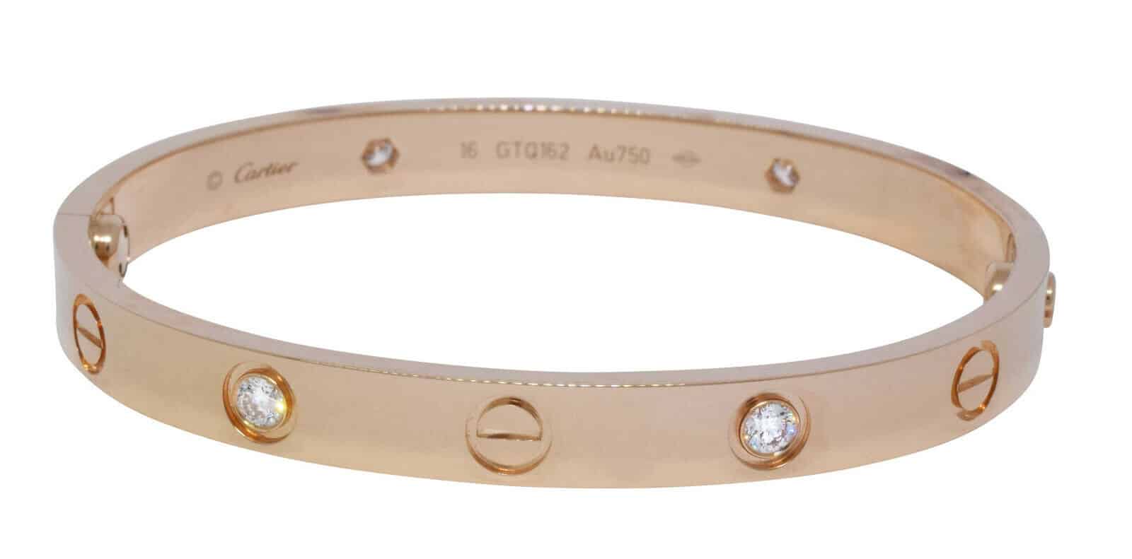 CRB6070317 - LOVE bracelet, 10 diamonds - Yellow gold, diamonds - Cartier