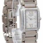 Patek Philippe Twenty-4 18k White Gold Diamond Ladies Quartz Watch 4908/200G-011