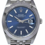 NOS Rolex Datejust 41 Steel Blue Dial Jubilee Bracelet Mens Watch B/P '20 126300