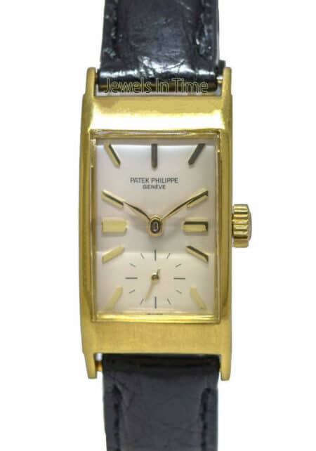 Patek Philippe Art Deco 18k Yellow Gold Manual Windup Watch 425J