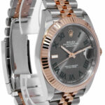 NEW Rolex Datejust 41 18k RG/Steel Wimbledon Gray Dial  Watch '23 B/P 126331
