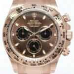 NEW Rolex Daytona Chronograph 18k RG Chocolate Dial Watch Box/Papers '22 116505