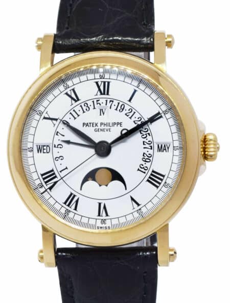 Patek Philippe Perpetual Calendar 5059 18k Yellow Gold Mens 36mm Watch 5059J
