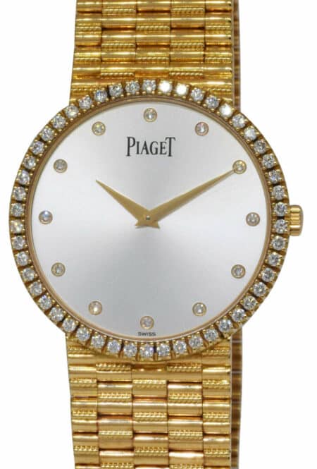 Piaget Dancer Traditional 18k Yellow Gold Diamond 32mm Manual Watch P10491