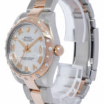 Rolex Datejust 18k Rose Gold/Steel MOP & Diamond Bezel Ladies 31mm Watch 178341