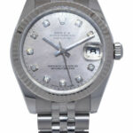 Rolex Datejust Steel & Gold Bezel MOP Diamond Dial Ladies 31mm Watch D 178274