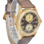 Patek Philippe Travel Time 4934 18K Rose Gold Pearl & Diamonds Watch 4934R