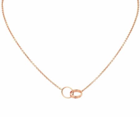 NEW Cartier Baby Love 18k Rose Gold Pendant Necklace Box/Papers B7212300