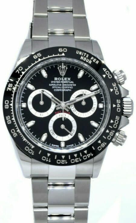 NEW Rolex Daytona Chronograph Steel & Ceramic Watch Black B/P '23 116500LN