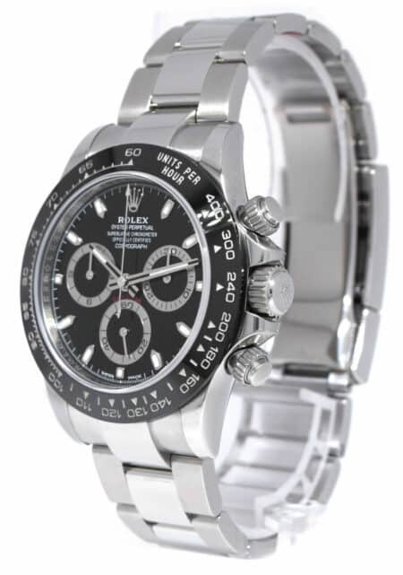 NEW Rolex Daytona Chronograph Steel & Ceramic Watch Black B/P '23 116500LN