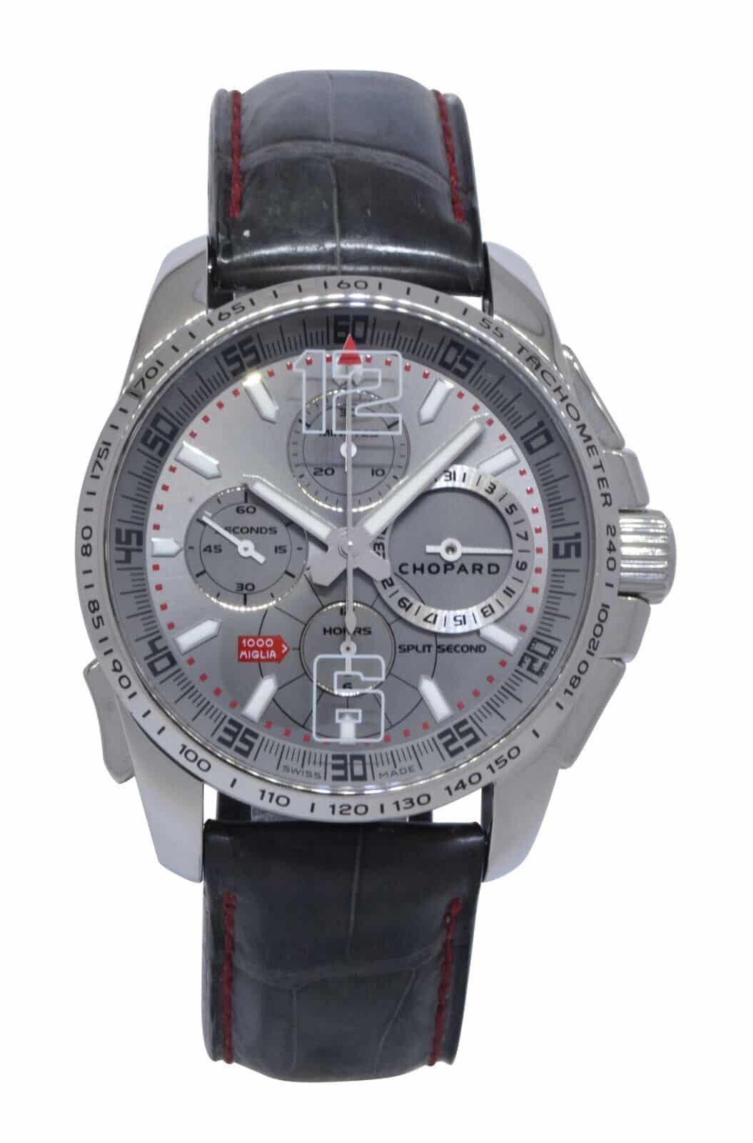 Chopard Mille Miglia GT XL Chrono Split Second Steel Grey 44mm Watch B/B 16/8513