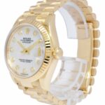 Rolex Datejust President 18k Yellow Gold MOP Diamond Dial 31mm Watch 278278