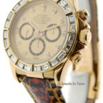 Rolex Daytona 18k Yellow Gold & Diamond Mens Chronograph Watch 16518