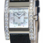Chopard Your Hour 18k White Gold Diamond MOP Dial Ladies Quartz Watch 13/6845