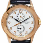 Patek Philippe 5134 Travel Time 18k Rose Gold Mens 37mm Manual Watch 5134r