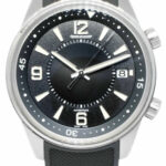 Jaeger LeCoultre Polaris Date Steel Black Dial 42mm Watch B/P Q9068670 842.8.37