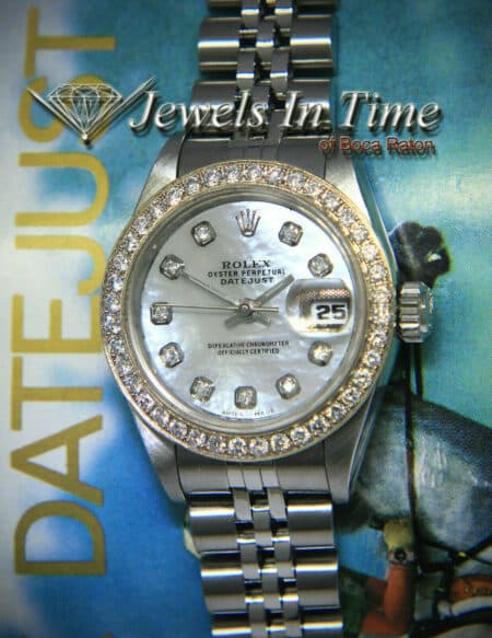 Rolex Datejust Steel MOP Diamond Dial/Bezel Ladies 26mm Watch T 69240