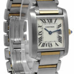 Cartier Tank Francaise 18k Rose Gold/Steel 160th Anniversary Ladies Watch  2384 - Jewels in Time