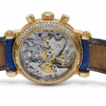 Franck Muller Round Chronograph 18k Yellow Gold & Diamond 34mm Watch 2865 NAD