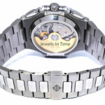 Patek Philippe Nautilus 5980 Chronograph Steel Blue Dial Watch B/P '11 5980/1A
