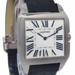 Cartier Santos Dumont 18k White Gold Slim 35mm Manual Watch B/P W2007051 2651
