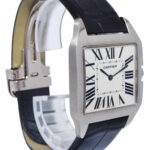 Cartier Santos Dumont 18k White Gold Slim 35mm Manual Watch B/P W2007051 2651