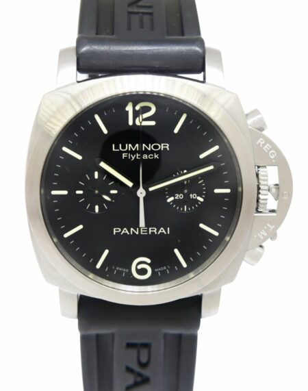 Panerai Luminor Flyback Chronograph PAM 361 Steel Black Dial 44mm Watch PAM00361