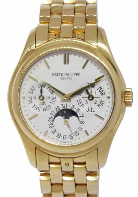 Patek Philippe Perpetual Calendar Moon 18K Yellow Gold Mens Watch 5136/1J