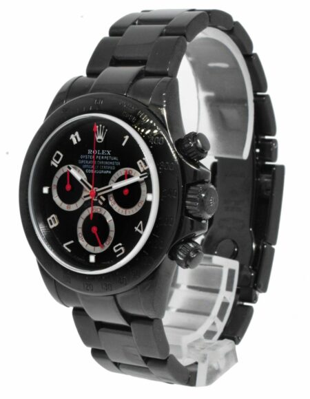 Rolex Daytona Chronograph Black PVD Steel Mens 40mm Watch F 116520