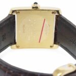Cartier Tank Francaise Midsize 18k Yellow Gold Ladies Quartz Watch on Strap 1821