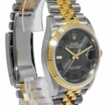 NOS Rolex Datejust 36 Yellow Gold/Steel Wimbledon Dial Mens Watch B/P '21 126233
