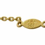 Ladies Pendant 8 Floating Diamonds 18k Gold 16" Chain