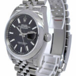 NEW Rolex Datejust Steel Black Dial Bracelet Mens 36mm Watch B/P '20 126200