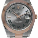 NOW Rolex Datejust 41 Steel / 18k RG Wimbledon Dial Watch Box/papers '21 126301