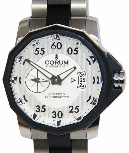 Corum Admiral's Cup Competition Titianium/Steel Silver Dial 48mm Watch 947.931.