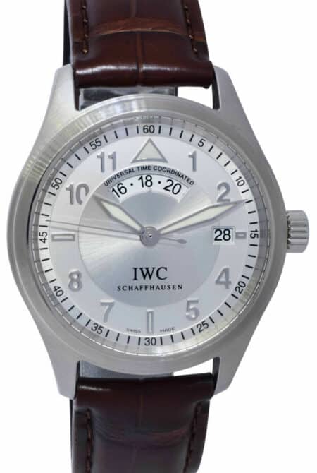 IWC Spitfire UTC 3251 Stainless Steel Pilot Mens 39mm Automatic Watch IW3251-07