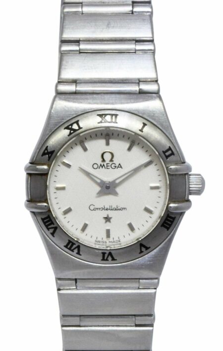 Omega Constellation Mini Steel White Dial Ladies Quartz 23mm Watch BB 1562.30.00