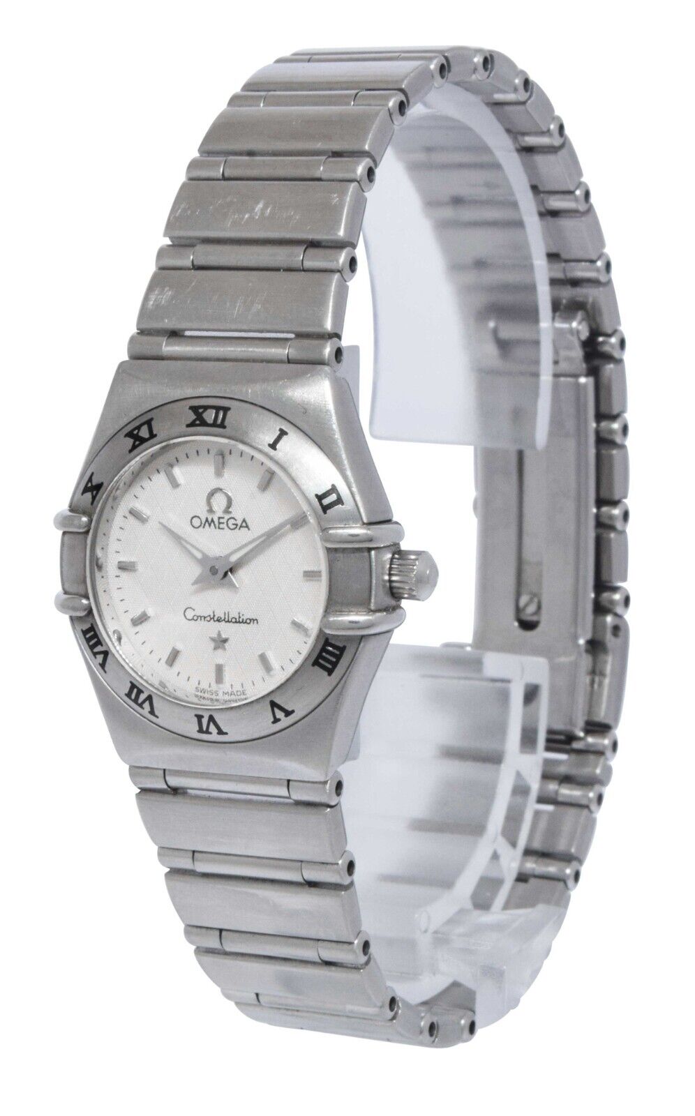 Omega Constellation Mini Steel White Dial Ladies Quartz 23mm Watch BB 1562.30.00