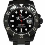 Rolex Submariner Date Black PVD Ceramic Bezel Mens 40mm Watch V 116610