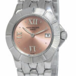 Patek Philippe Neptune 4880 Steel Salmon Dial Ladies 27mm Quartz Watch 4880/1A