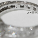 2.03 Carat Round Brilliant Diamond Ring 18k White Gold GIA Certificate Size 5.5