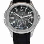 Patek Philippe 5164 Aquanaut Dual Time Steel & Rubber Watch Box/Papers '13 5164A