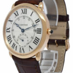 Cartier Ronde Louis 18k Rose Gold Mens 40mm Automatic Watch B/B W6801005 3680